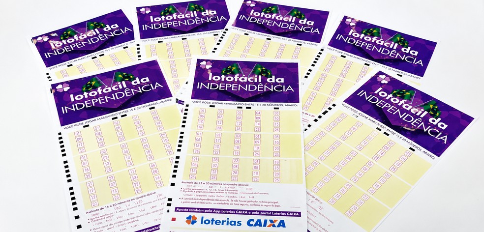 Volante da Lotofácil da Independência com o prêmio estimado do concurso especial