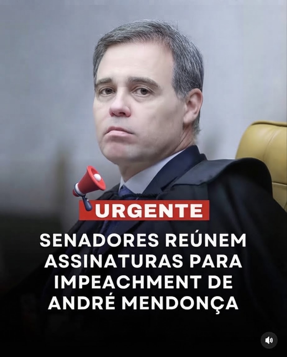 Senadores reúnem assinaturas para impeachment do ministro André Mendonça do STF